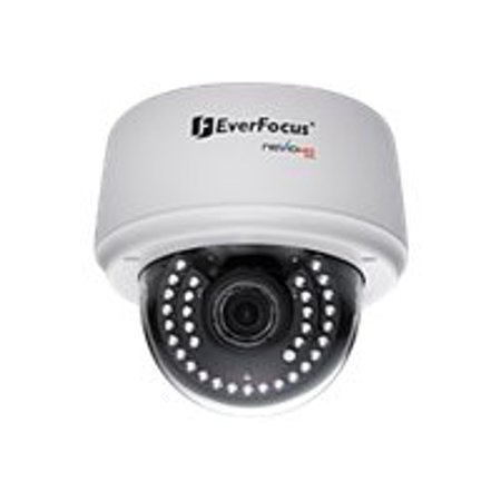 EverFocus EDN3160 - Network surveillance camera - dome - vandal-proof - color (Day&Night) - 3 MP - 1280 x 1024 - auto iris - vari-focal - audio - LAN 10/100 - MPEG-4, MJPEG, H.264 - DC 12 V / PoE