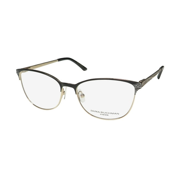 DANA BUCHMAN HEATHER CAT EYE SHINY METAL CLASSIC LOOKS EYEGLASS FRAME/GLASSES