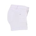 thumbnail image 6 of jinghuiyue Womens Mid Rise Stretchy Denim Shorts Casual Distressed Ripped Rolled Hem Jean Short with Pockets S, 6 of 7