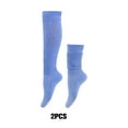 thumbnail image 2 of Enqiretly 2pieces Breathable Fabric Slouch Socks Exquisite Craft For Comfort Extra Sky Blue 1Set, 2 of 6