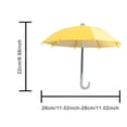 thumbnail image 2 of asddcavvf Outdoor Cycling Vehicle Small Umbrella Mini Umbrella Rain Blocking Wind Shading Bike Phone Protective Umbrella Small Bikes Road Bike Phone Holder Rear Light Bike, 2 of 3