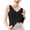 Black, variant on Womens Tops Women Loose Fit Seamless Ice Silk V Neck Sleeveless Tank Tops Soft Cooling Breathable Base Layer Undergarment Light Thin Summer Inner Shirts For Casual Daily Grey XL