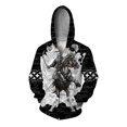 thumbnail image 1 of Novedades en sudaderas y sudaderas Sudadera con capucha de moda informal, moderna y versátil para hombre, camisa con capucha y cremallera con estampado de guerrero del siglo pasado para hombre, 1 of 5