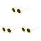 thumbnail image 1 of Minnieouse Gafas de protección solar Gafas de fiesta de flores Gafas de sol para niños Blanco Type1 NO1, 1 of 6