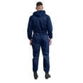thumbnail image 4 of Zaldita Men's Dustproof Long Sleeve Coveralls Drawstring Waistband Hooded Overall Workwear Navy Blue L/170, 4 of 5