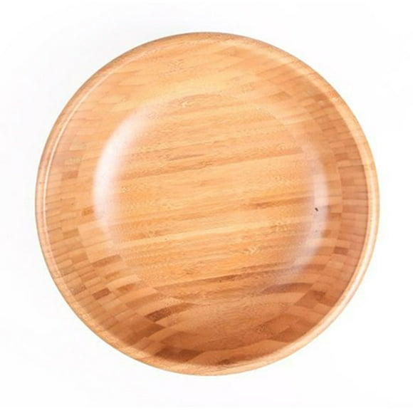 Bamboo Salad Bowl Bamboo Salad Bowl Round Serving Bowl Natural Wood Dishware For Fruit Snacks Appetizers