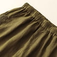 thumbnail image 5 of ShomPort Cotton Linen Lantern Pants for Women Summer Boho Wide Leg Pants Elastic Waist Vacation Pants with Pockets, 5 of 8