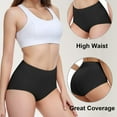 thumbnail image 3 of MEIYATING Women's High Waisted Tummy Control Panties - 4-Pack, Seamless and Breathable, 3 of 6