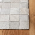 thumbnail image 3 of SAFAVIEH Studio Leather Cherette Geometric Area Rug, Ivory/Black, 5' x 8', 3 of 9