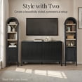 thumbnail image 6 of Best Choice Products 72" Tall Narrow Arched Pantry Cabinet w/ Door, 4-Tier Storage Cabinet w/ Shelves - Walnut, 6 of 9