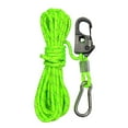 thumbnail image 6 of 4mm Tent Guy Rope with Pulley Aluminum Alloy Self Locking Adjuster, Tent Tie Downs Rope, Hanger Guide Rope for Tent Gardening Green, 6 of 8