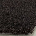 thumbnail image 3 of SAFAVIEH New Orleans Darius Solid Polyester Shag Area Rug, Chocolate, 2' x 3', 3 of 5