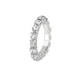 thumbnail image 1 of Anillo del dedo del pie Zulema Plata Claro Cristal Rhinestone Estiramiento Ajustable, 1 of 3