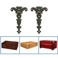 thumbnail image 4 of 2 X Charnires En Bronze Rtro Charnire Meubles En Alliage De Zinc Avec Vis Pour Botes Bijoux Portes Placards, 4 of 5