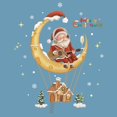 thumbnail image 1 of Pegatinas electrostáticas de Papá Noel, muñeco de nieve, alce, ventana, copo de nieve, pegatina de pared, decoración navideña para el hogar, Año Nuevo, 2024, 1 unidad, 1 of 4