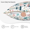 thumbnail image 3 of KLL Eiffel Tower Decorative Throw Pillow Covers Velvet Soft for Couch Sofa Bedroom Living Room Outdoor (No pillow core)- 18"x18", 3 of 5
