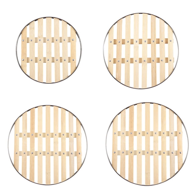 Shisuyan 4Pack Steaming Rack Round Stainless Steel Food Grade Easy Cleaning Nutrient Preservation Cooking Supplies