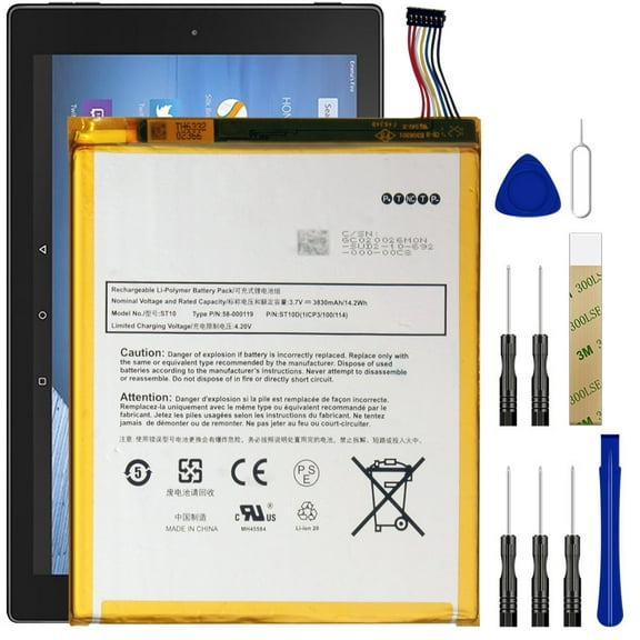 Replacement Battery ST10 58-000119 For Amazon Kindle Fire HD 10 5th Gen SR87CV Tool