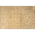 thumbnail image 1 of Ahgly Company Machine Washable Indoor Rectangle Traditional Chrome Gold Yellow Area Rugs, 8' x 10', 1 of 7