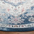 thumbnail image 3 of SAFAVIEH Phoenix Belinda Medallion Area Rug, Ivory/Blue, 6'7" x 6'7" Round, 3 of 8
