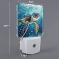 thumbnail image 2 of Balery Watercolor Turtle Luz Nocturna LED con Sensor Automático, Enchufe con Sensor Crepuscular, Luz Suave de 0.5W para Dormitorio, Pasillo, Baño-UK, 2 of 7