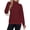 Wine Red, variant on TARAINYA Women Mock Neck Pullover Sweatshirt Long Sleeve with Thumb Holes Casual Oversized Tops