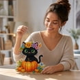 thumbnail image 6 of Lazduis Diamond Art Halloween Diamond Black Cat Painting Kit DIY Bead Art Holiday Wall Home Decor 7.87 x 7.87IN, 6 of 7