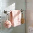 thumbnail image 4 of Toalla de baño suave y absorbente | Polar de poliéster de secado rápido | Ampliada y gruesa para baño y ducha | Toalla de manos y cuerpo para casa, gimnasio o viajes | Rosa, azul, gris, blanco, 4 of 6