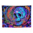 thumbnail image 5 of Orinice Kreli Micky skeleton tapestry mushroom tapestry snake tapestry flower tapestry wall hanging room, 40x30inch, 5 of 6