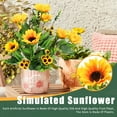 thumbnail image 5 of Artificial Sunflower Bouquets 2 Bunches Fake Silk Sunflowers for Bridal Bouquets Home Centerpieces Decor Summer Outdoor Indoor Decor, 5 of 8