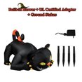 thumbnail image 4 of Costway 6' Giant Creeping Black Cat LED Lights Halloween Inflatable Garden Decrations, 4 of 8