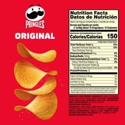 Pringles Original Potato Crisps Chips, Lunch Snacks, 5.2 oz Canister