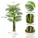 thumbnail image 2 of QinaQin Palmera artificial Golden Cane con base blanca, planta decorativa grande para sala, patio, interior o exterior, 2 of 6