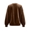 thumbnail image 5 of jiaxiM Sweatshirt for Women Terry Cloth V Neck Button Down Cardigan Long Sleeve Sweatshirt Jacket Dual Side Pockets Casual Loungewear Transitional Layering Top Spring Fall Daily Outfit, 5 of 6