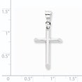 thumbnail image 2 of 14K White Gold Hollow Cross Pendant, 2 of 2