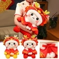 thumbnail image 7 of Matoen Chinese Dragon Plush Toys 2024 Lunar New Year of The Dragon Stuffed Animal Zodiac Dragon Mascot Doll for Chinese Spring Festival Decoration, 7 of 7