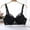 Black, variant on Womens Push Up Everyday Bras Comfortable Wireless Bralettes Lightweight Bra Seamless Small Chest No Steel Cup Underwear Red XXL 95C