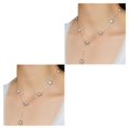 thumbnail image 3 of Minnieouse Collar de perlas barrocas de agua dulce natural estilo único con collar de cadena de plata de ley para mujer Type1 NO1, 3 of 6