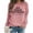 Pink, variant on Womens Letter Print Sweatshirt Oversize Sweatshirts Crewneck Long Sleeve Pullover Top Hooded Zip up Jacket Women Knit Sweater Pants Set Cute Long Sleeve Dresses with Matching Cardigan Women Active