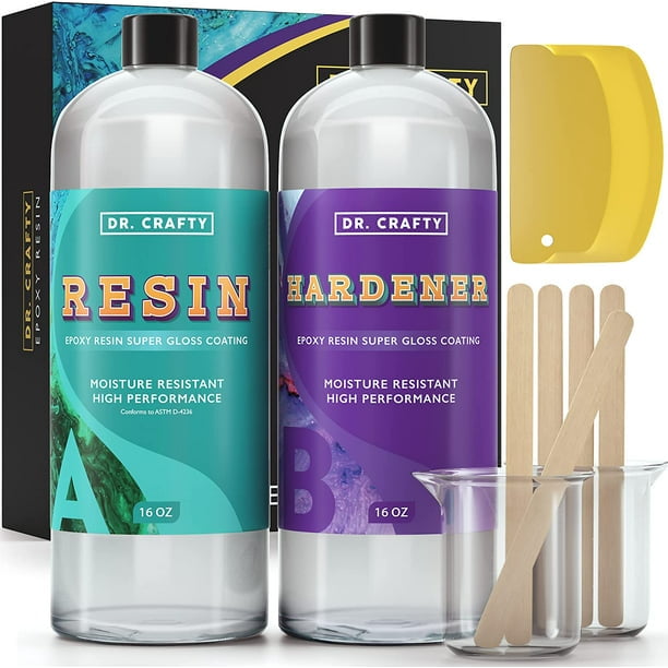 Magic Resin, Epoxy Resin Kit for Art & Craft, 1 Gallon (3.78 L) 128oz, UV Resistant & Odorless, Crystal Clear Epoxy Resin