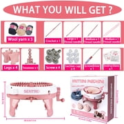 SENTRO Knitting Machine, 40 Needles Smart Weaving Loom Knitting Round Loom, Knitting Board Rotating Double Knit Loom Machine, DIY Knitting Loom Machines Weaving Loom Kit for Adults and Kids