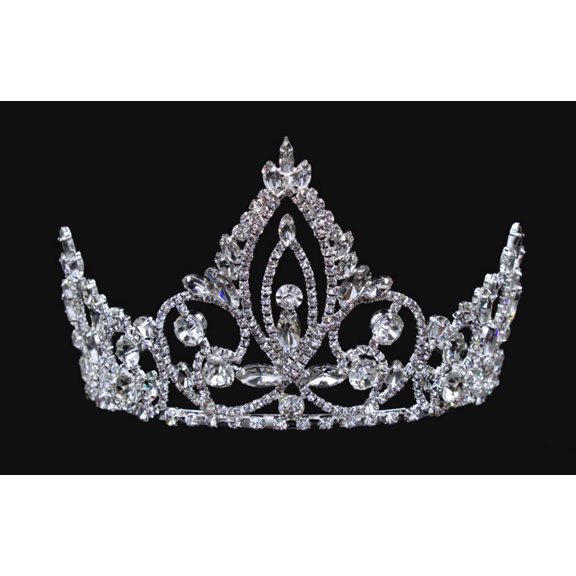 #16450 - Pageant Prime Tiara with Combs - 4"