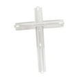 thumbnail image 3 of Almencla Parasol de Patio Extérieur Base Croisée Support de Remplacement pour Terrasse Cour Table Blanc, 3 of 8