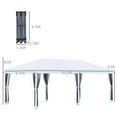 thumbnail image 3 of Patio Umbrellas Outsunny 10' x 20' Pop Up Canopy Tent with Netting, Heavy Duty Instant Sun Shelter, Large Tents for Parties with Carry Bag for Outdoor, Garden, Patio, Cream White,Market Umbrellas, 3 of 9