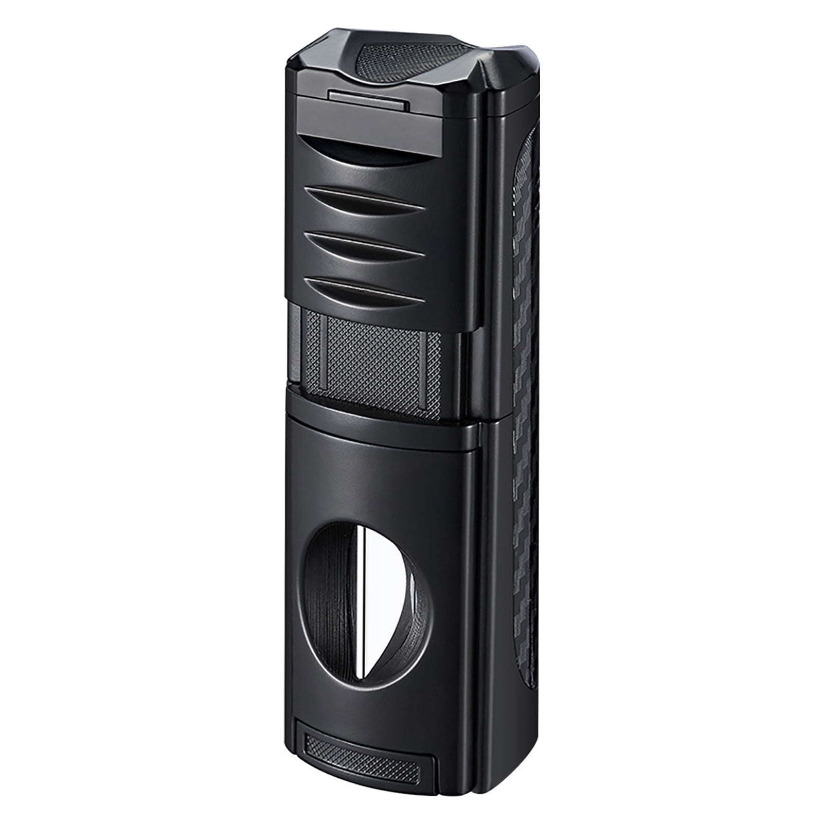 Torch Lighter Triple Flame Rechargeable Lighter, Portable Windproof Torch Igniter USB Charging Multifunction Lighter, for Cigar BBQ Camping Outdoor Lighting Use