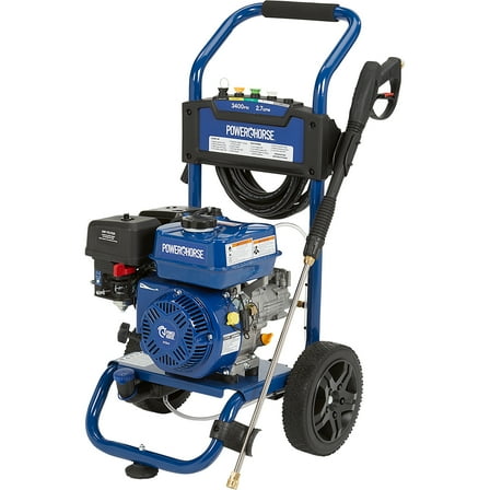 Powerhorse Gas Cold Water Pressure Washer, 3400 PSI, 2.7 GPM