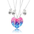 thumbnail image 1 of 2-3 piezas lindo medio corazón roto Koala Panda grabado BFF colgante collar para mejor amiga mujeres chica hombres niño amor encantador, 1 of 5
