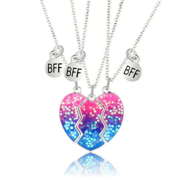 2-3 piezas lindo medio corazón roto Koala Panda grabado BFF colgante collar para mejor amiga mujeres chica hombres niño amor encantador