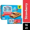 Kellogg's Nutri-Grain Strawberry Chewy Breakfast Bars, Made with 10g Whole Grains, 20.8 oz, 16 Count