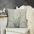 thumbnail image 2 of YINGXI Decorative Throw Pillow Case, on and Flourishing Nature Spring Time Print, for Couch Living Room Car,Beige Black 24x24in, 2 of 5